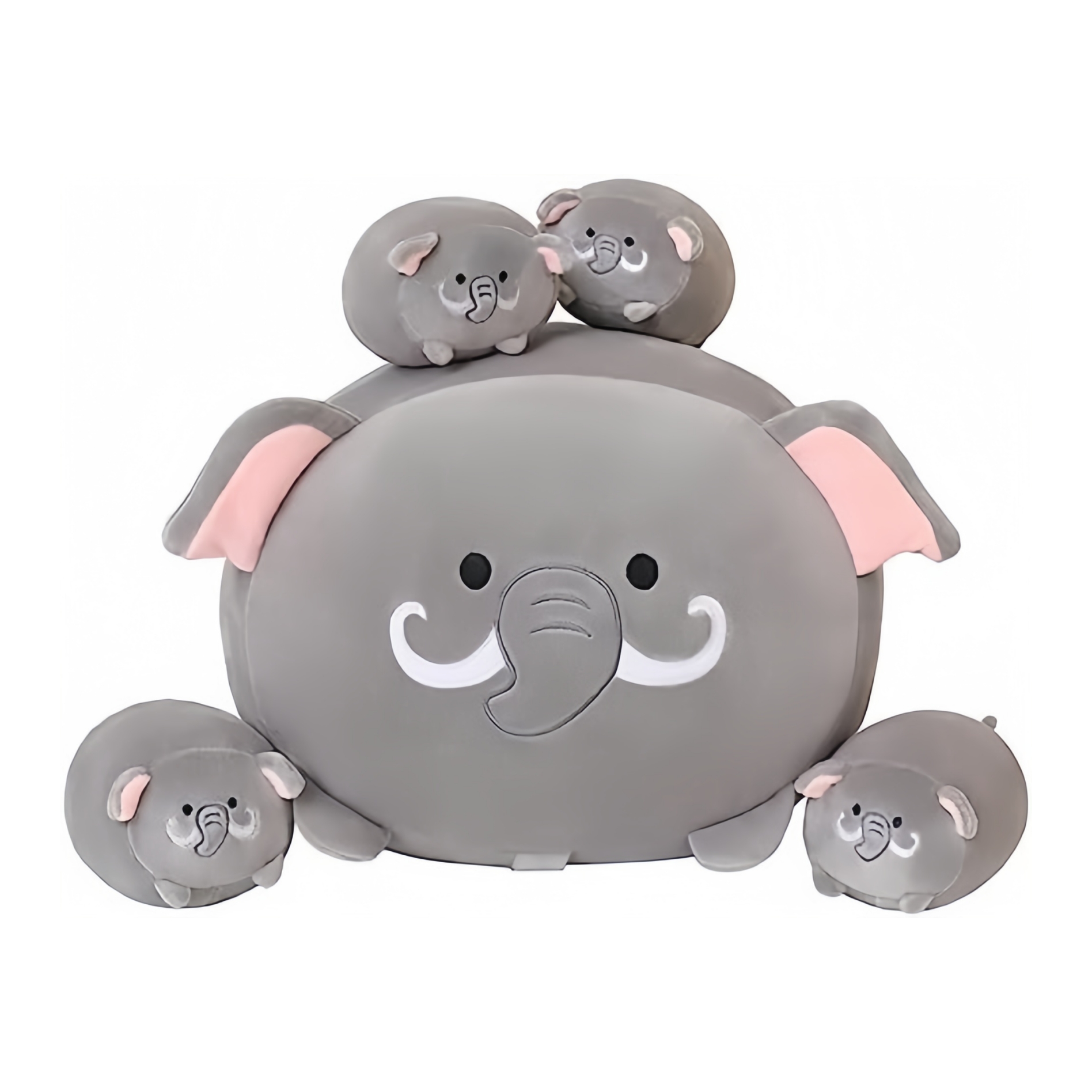 Cuscino giocattolo per bambini animale del fumetto della mamma e del bambino morbido imbottito in peluche OEM