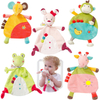 Kind vergesel Speelgoed Pasgemaakte sagte strokiesprent Handpop Baby Bibs