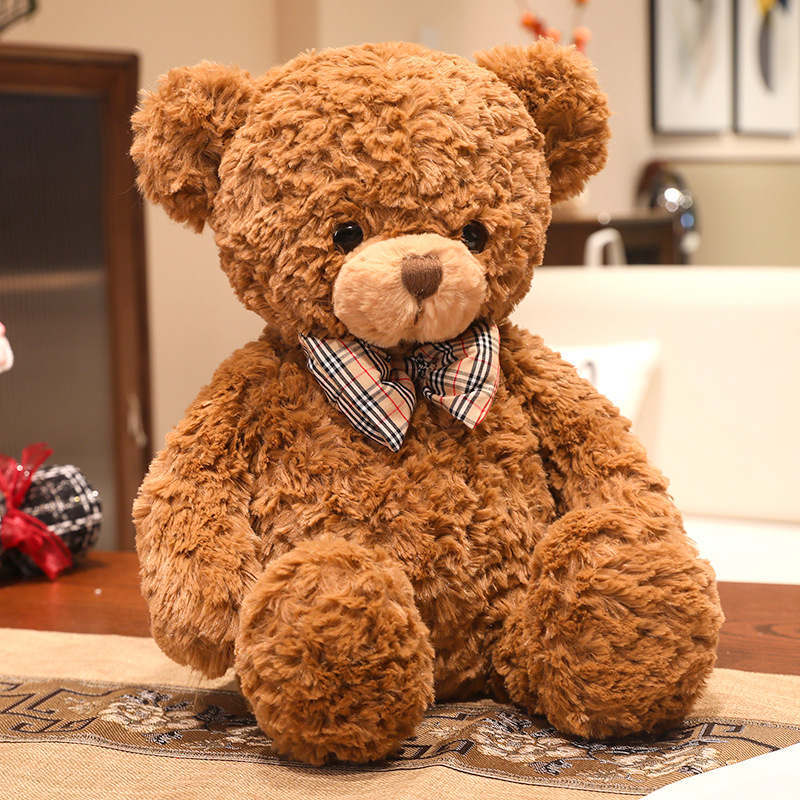 B&aacute;n bu&ocirc;n đồ chơi trẻ em Plush Soft Furry Teddy Bear Doll Quần &aacute;o t&ugrave;y chỉnh