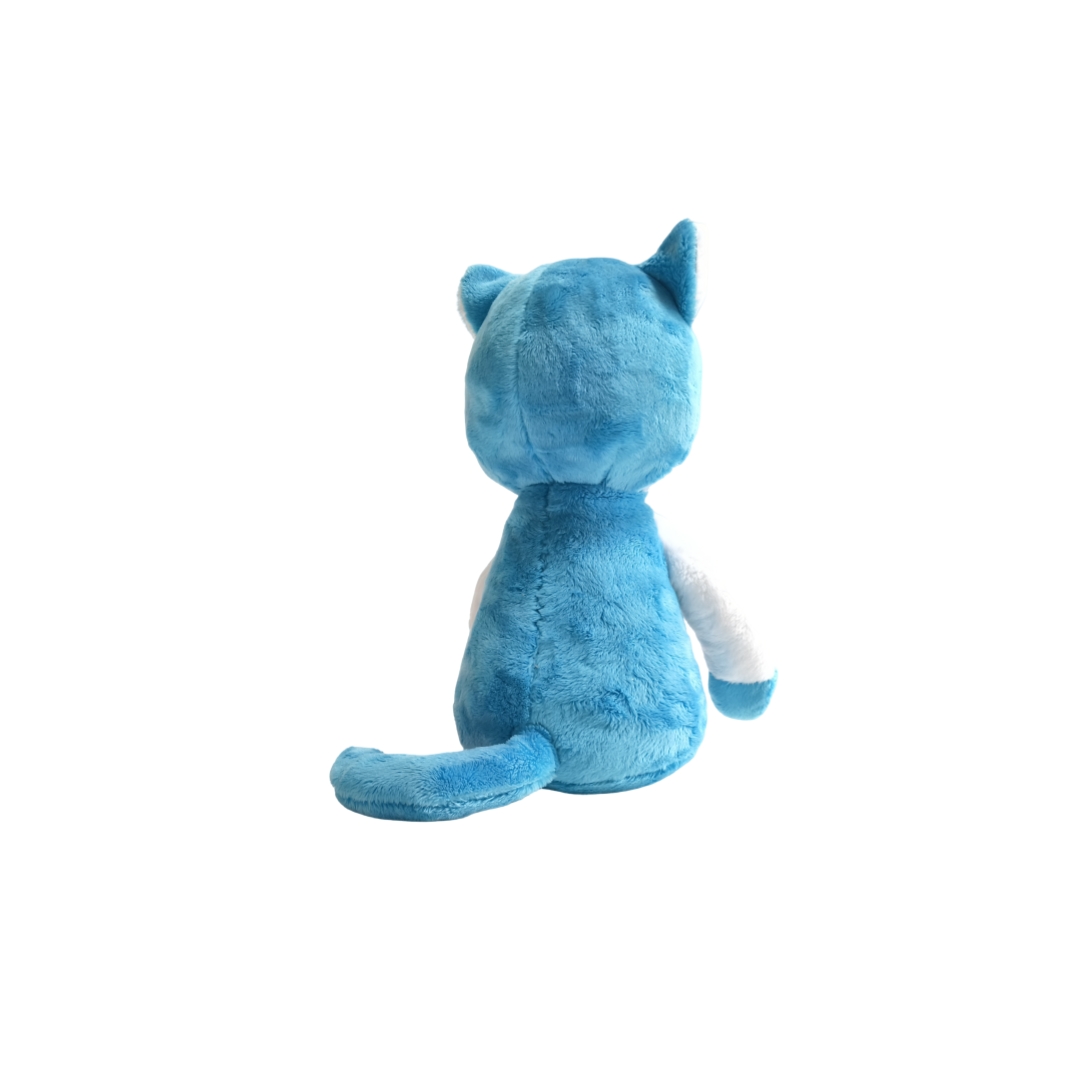 Fluffy Blue Cat Plyšov&eacute; plnen&eacute; Vlastn&eacute; Veľkoobchod Sediace zviera Maskot Do