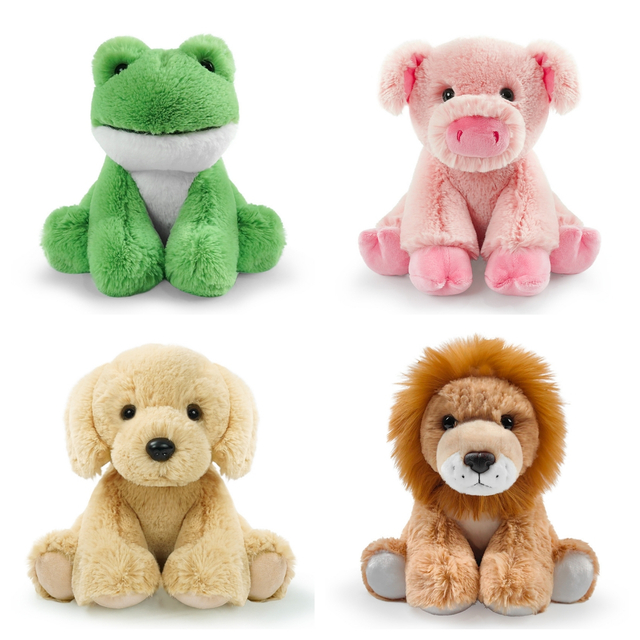 도매 맞춤형 푹신한 봉제 인형 개구리 돼지 개 사자 장난감