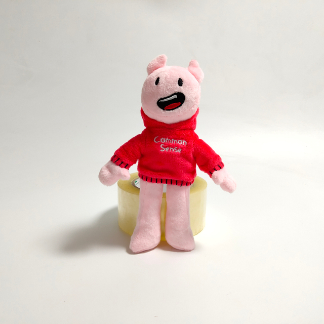 Doll bándearg bog plush cartúin líonta figiúr físeán cluiche físeáin sona bréagán