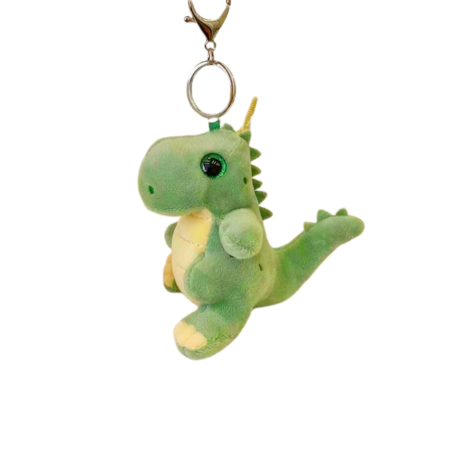 Glitter Eyes Plush Dinasour grossistleverantör Toy Keychain