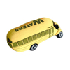 اسباب بازی های OEM نرم Shoolbus با طرح سفارشی شکل ماشین مخمل دار چاپ شده زرد