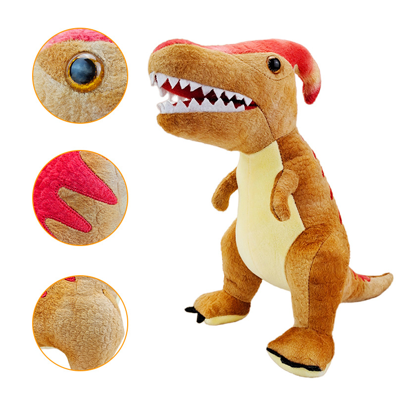 Kichezea chenye hasira cha Tyrannosaurus Plush Kilichojazwa Kisesere Kinachoiga cha Dinosaur kwa Kijana