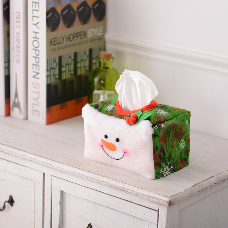 Julepynt Plys tegneserie Julemand Table Tissue Box