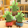 Zacht pluche gevuld knuffelig cartoon geluksbamboe planten speelgoedcadeau