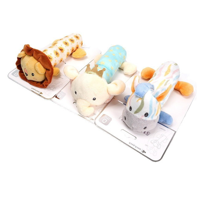 Custom Plüschgefüllte EN71 CE Soft Squeaker Baby Handkurbelspielzeug
