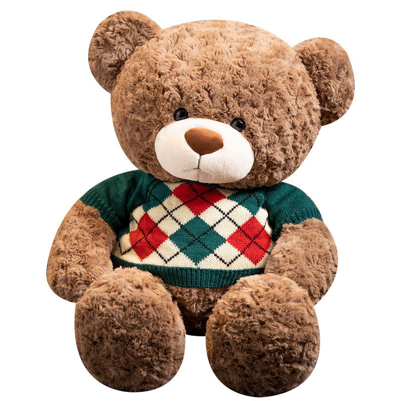 Nuwe ontwerp sagte opgestopte spotprent Bont Teddiebeer Speelgoedpop Valentynsdaggeskenk