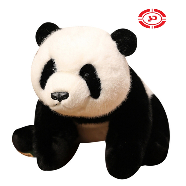 Hadiah Promosi Desain Kustom Kartun Mainan Boneka Kartun Duduk Boneka Panda