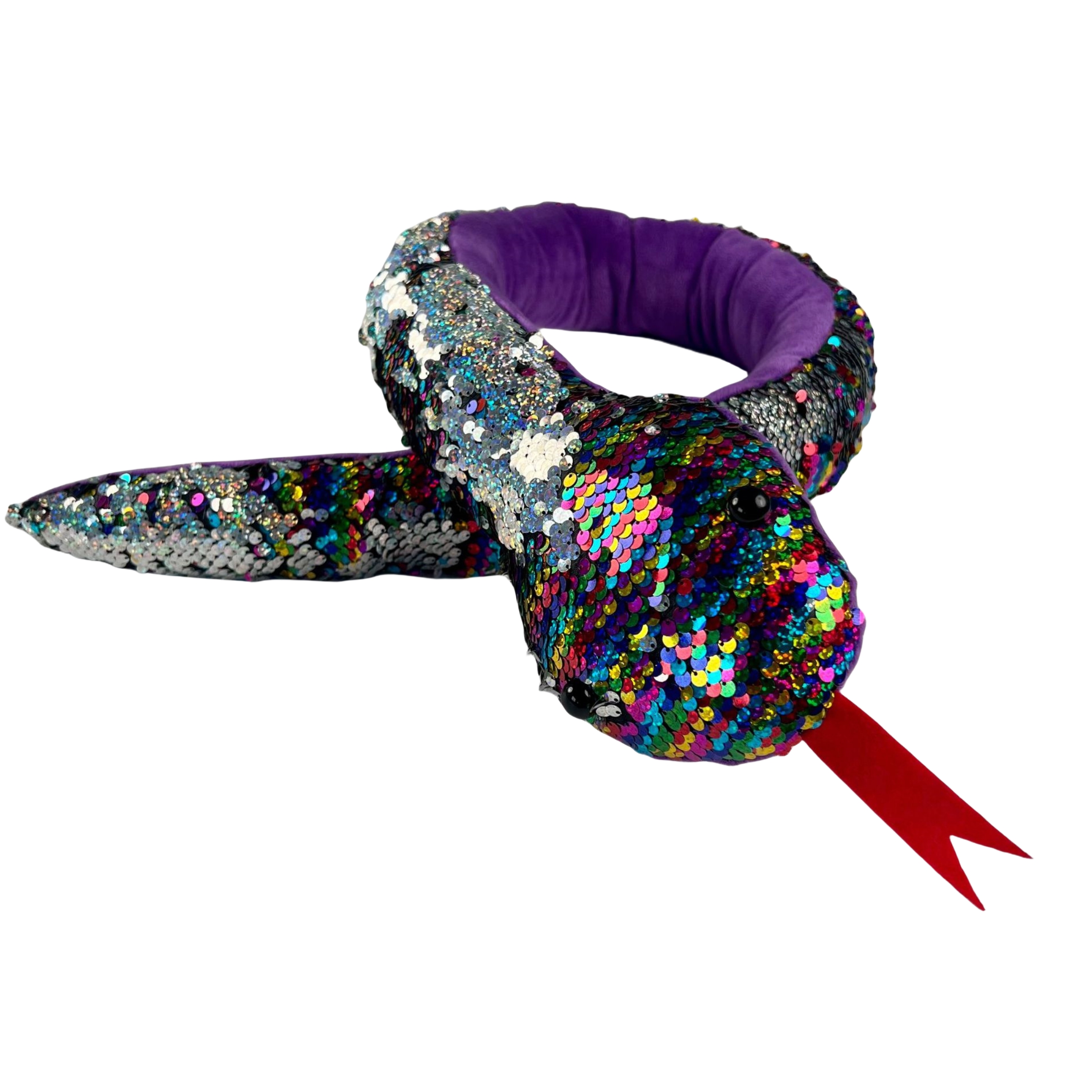 Giocattolo ingannevole per bambini con serpente riflettente simulato imbottito in peluche caldo di Amazon