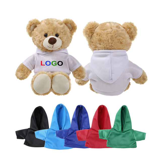 Kohandatud logo plush täidisega t-särk kohev mängukaru mängude nuku kingitus