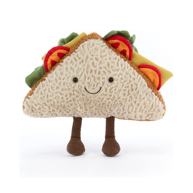 Amuseables sandwich peluche delizioso giocattolo alimentare delizioso
