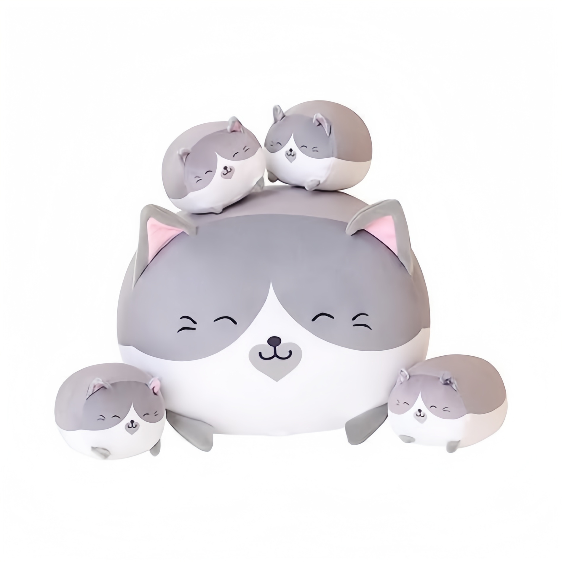 Cuscino giocattolo per bambini animale del fumetto della mamma e del bambino morbido imbottito in peluche OEM