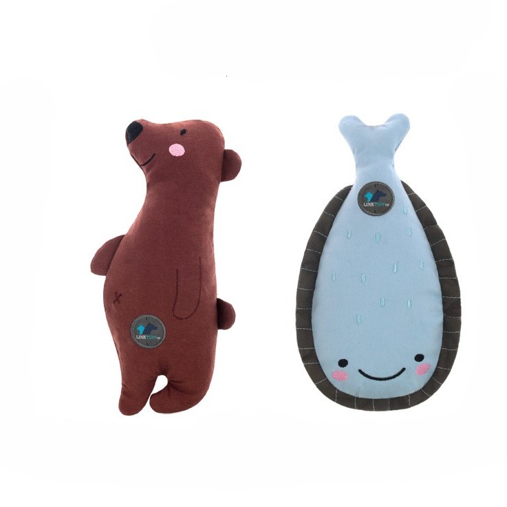 Groothandel Troeteldier Plush Gestopte Cartoon Dog Molar Chew Piepende Speelgoed