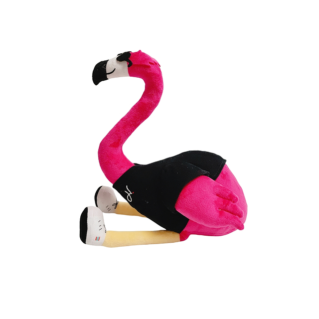 Pink Flamingo Plush Mascot Doll Custom Animal Gift Soft CE Toys de pelúcia