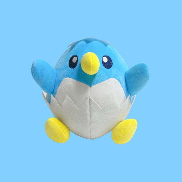 Baby Penguin Plush ለስላሳ ብጁ የእንስሳት ስጦታ የልጆች መጫወቻ ከእንቁላል ሼል ጋር