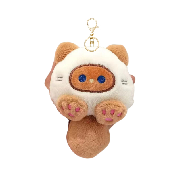 Fluffig kattleverantör Plush Sound Custom Bag Keychain