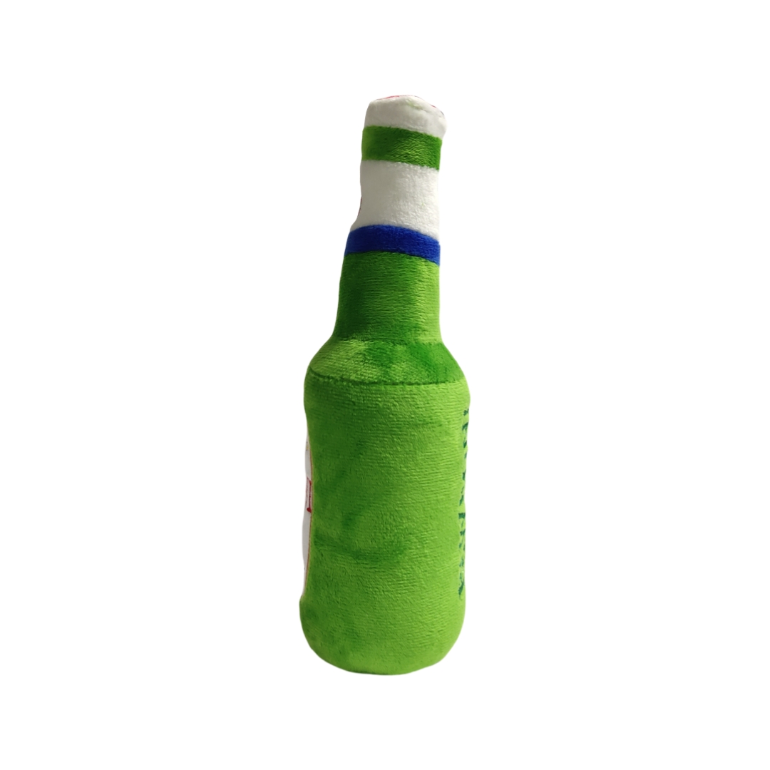 Pawroni Bierflasche Pl&uuml;sch-Quietscher, weiches Hundespielzeug