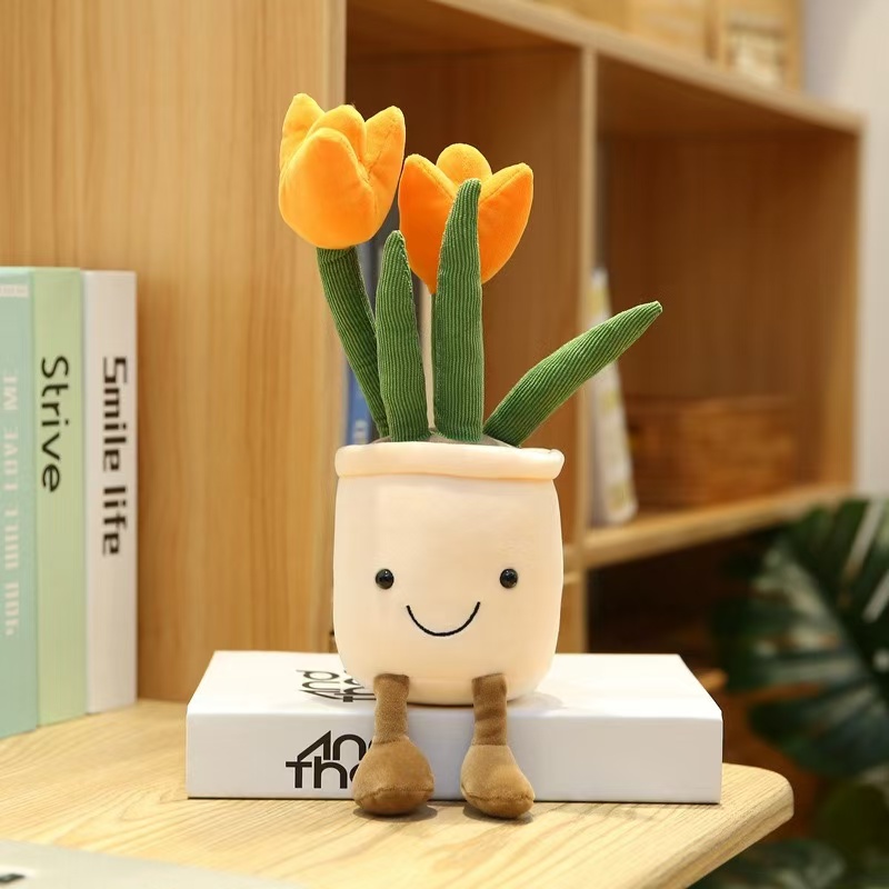 Mapambo ya Ubora ya Chumba Plush Toy Stuffed Plant Custom Plushie