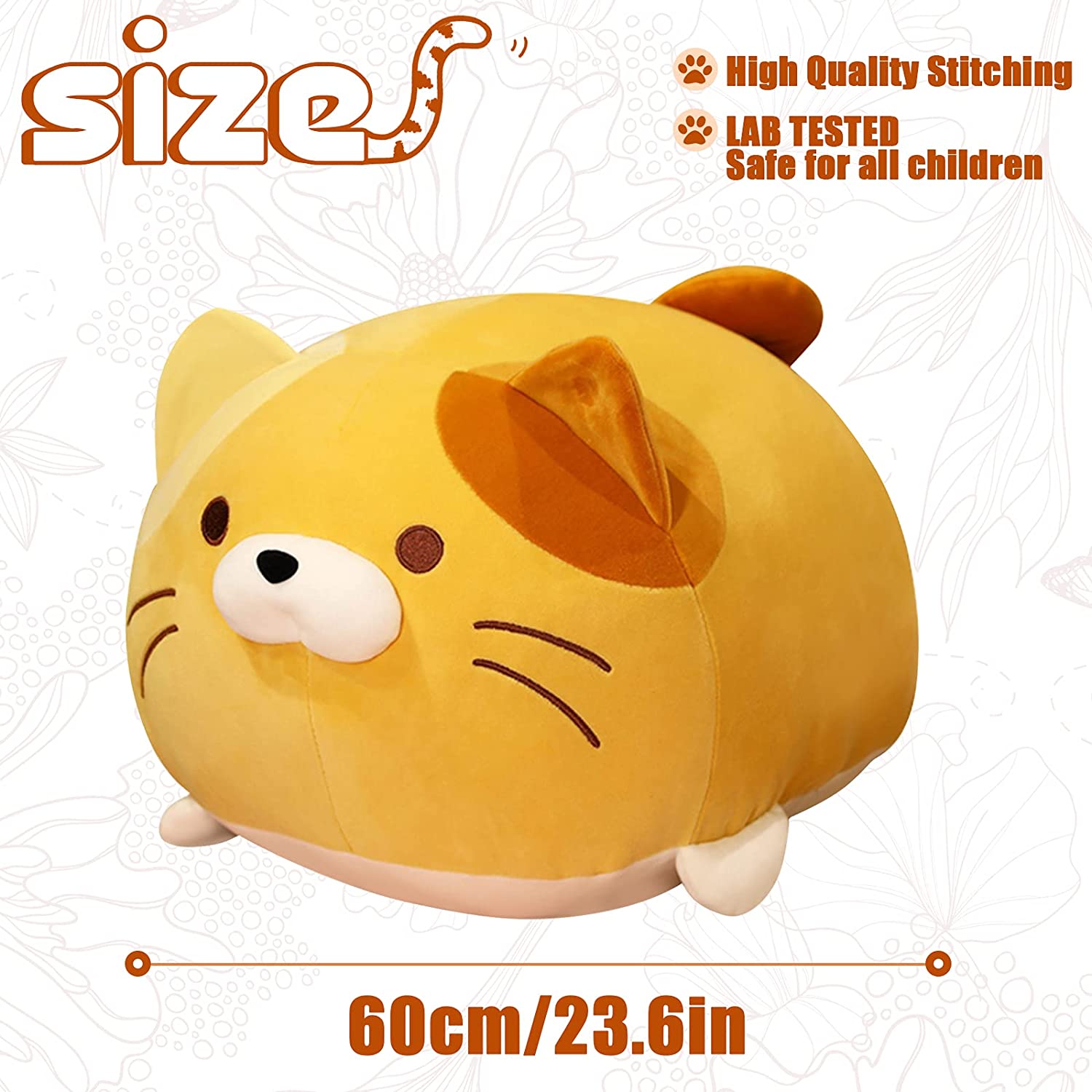 Fat Round Body Cat Супер м'яка бавовна OEM Плюшева наповнена подушка іграшка Подушка