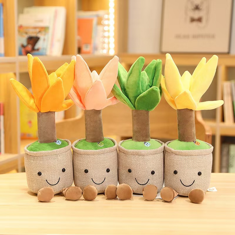 Bagong Arrival Plush Stuffed Cartoon Dragon Blood Tree Plants Toy