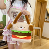 만화 소녀 선물 봉제 인형 햄버거 개 장난감 핸드백