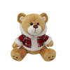 Bambola giocattolo di Natale con orsacchiotto di cartone animato CE farcito di peluche personalizzato in fabbrica