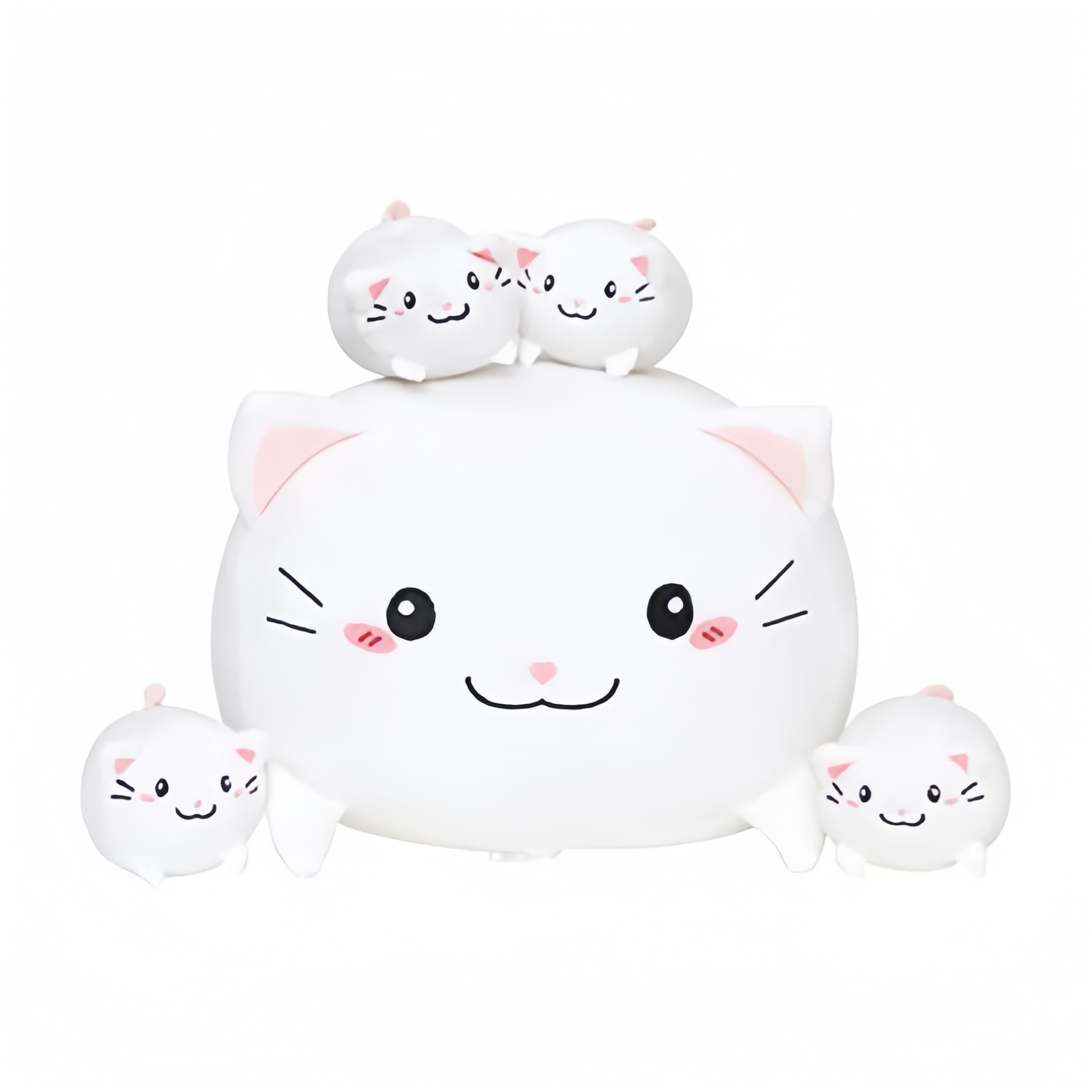 Cuscino giocattolo per bambini animale del fumetto della mamma e del bambino morbido imbottito in peluche OEM