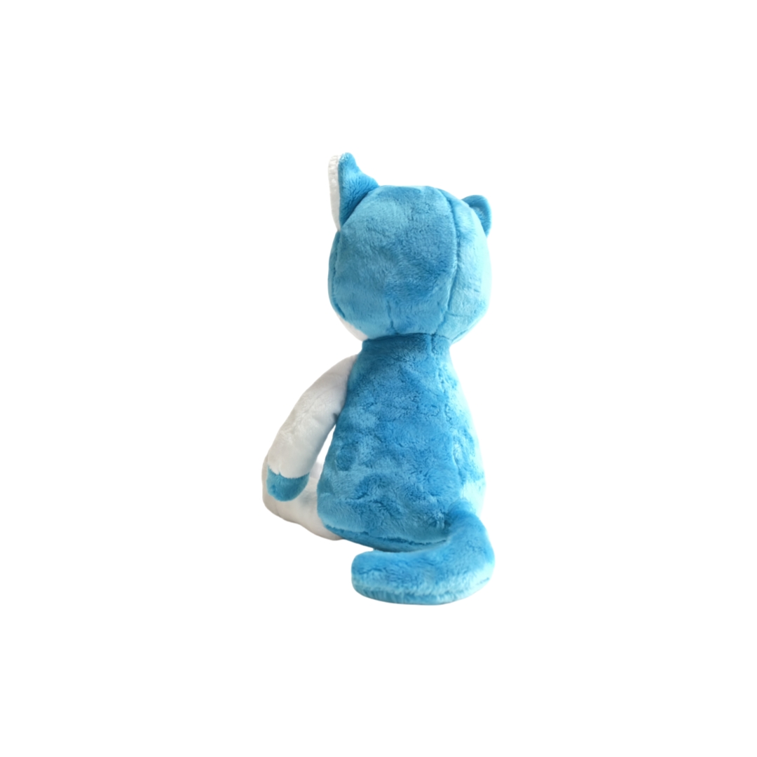 Fluffy Blue Cat Plyšov&eacute; plnen&eacute; Vlastn&eacute; Veľkoobchod Sediace zviera Maskot Do