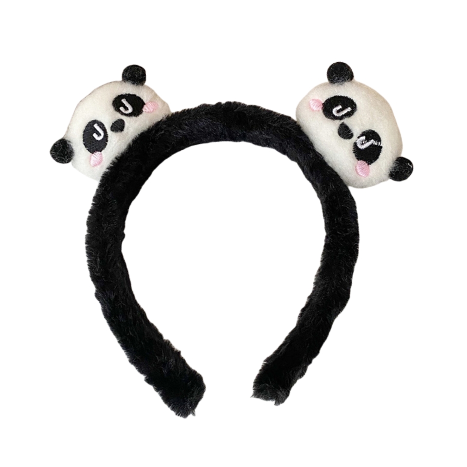 Bandeau Panda en peluche de dessin anim&eacute;, d&eacute;coration pour enfant, nouvel arrivage 2025