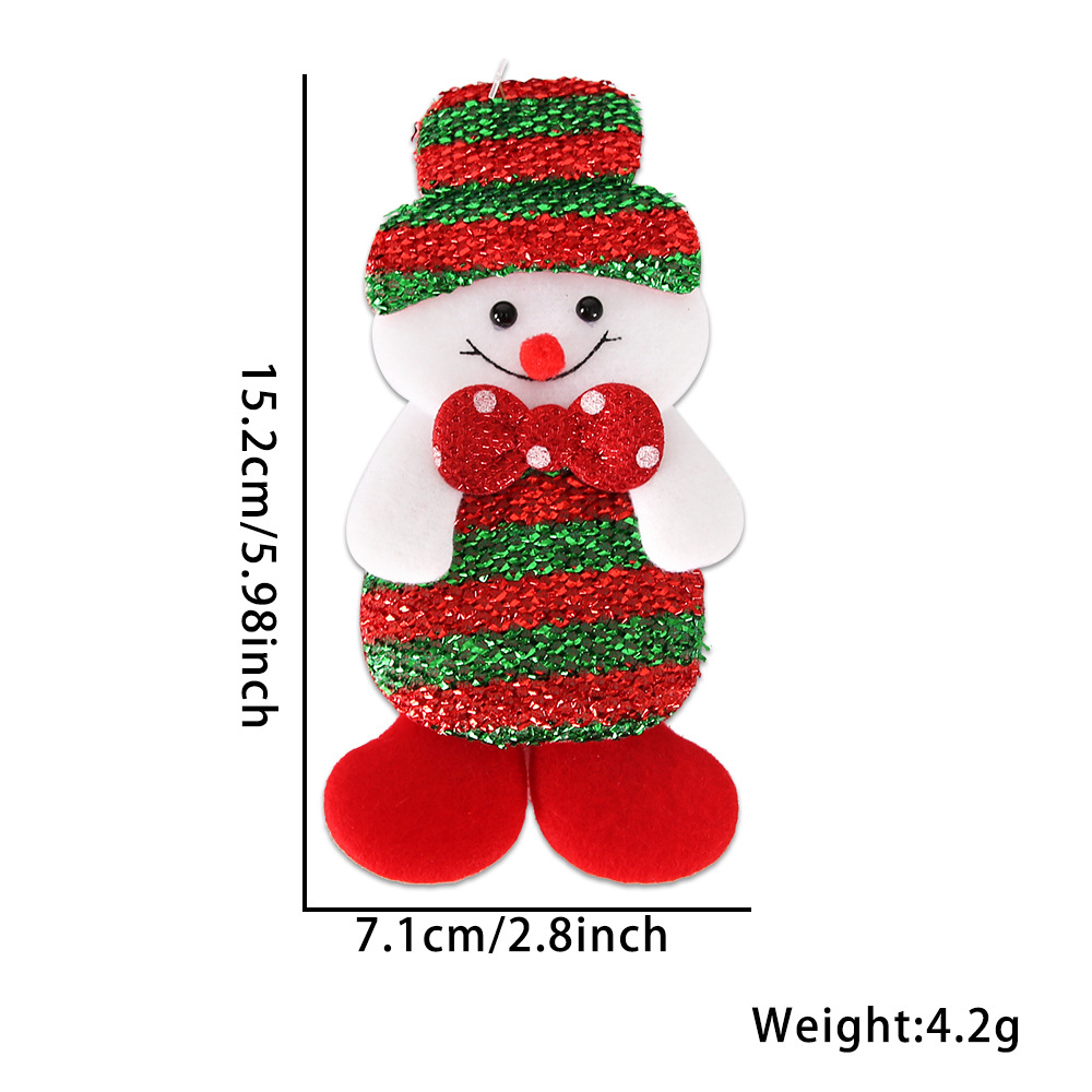 Classic wholesale Plush ຕົ້ນໄມ້ວັນຄຣິດສະມາດຕົກແຕ່ງ Flannelette Pendant