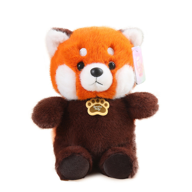 الجملة لعبة القطيفة الناعمة المحشوة لطيف دمية الدب الراكون