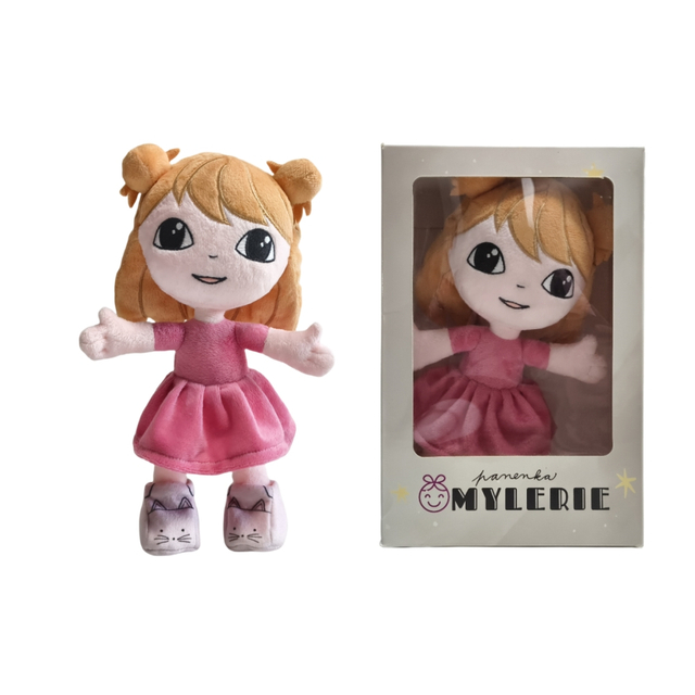 สาวน้อยสีชมพูของฉันตุ๊กตามิ่งขวัญของขวัญโรงงานขายส่ง OEM นุ่มกำหนดเองยัดของเล่นตุ๊กตานางฟ้า