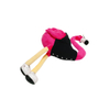 ပန်းရောင် Flamingo Plush Mascot အရုပ် စိတ်ကြိုက်တိရစ္ဆာန်လက်ဆောင် Soft CE ထည့်ထားသော အရုပ်များ