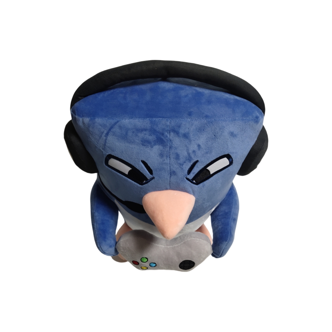 Jumbo Blou Navy Plush Penguin Custom Video Game Sagte Opgestopte Speelgoed
