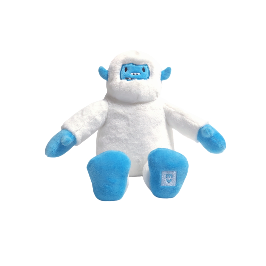 Brinquedo personalizado de pel&uacute;cia macio branco Qualitty Yeti fofo