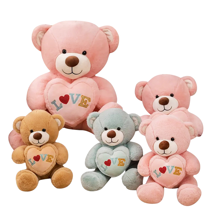 Kindergeskenk Plush Gevulde Harige Liefde Teddiebeer Speelgoedpop