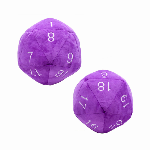 Jumbo d20 шинэлэг зүйл нь цагаан дугаартай, цагаан дугаартай зөөлөн чихмэл OEM тоглоом бүхий өөр өөр өнгөөр ​​бутална