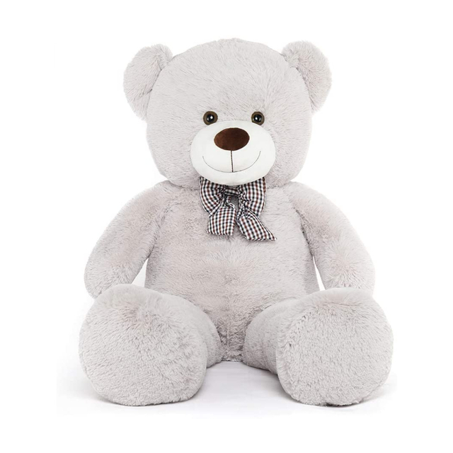 Ogromna mehka mehka polnjena igrača Teddy Bear po meri z zadrgo in velikim lokom