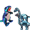 Party Dekorasyon Plush Stuffed Reflective Cool Tyrannosaurus Rex Toy Gift