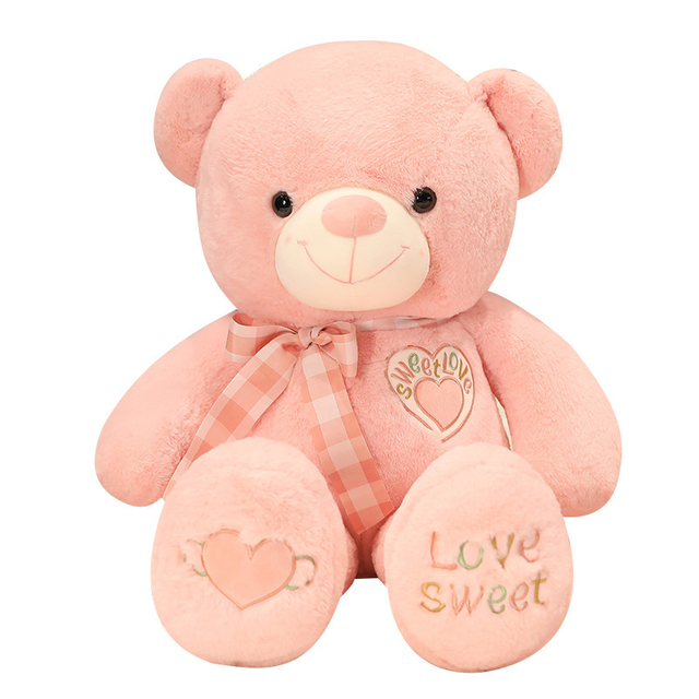Stor plys udstoppet blød kærlighed Teddy Bear Toy Doll Gift Pushion