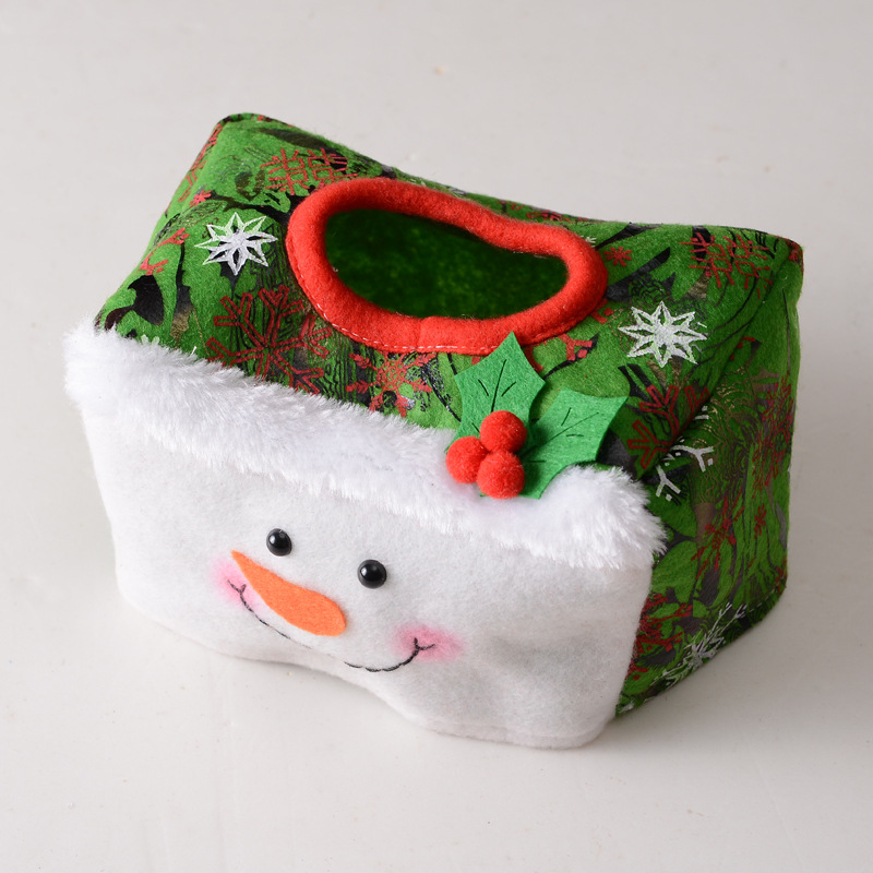 Julepynt Plys tegneserie Julemand Table Tissue Box
