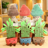 Zacht pluche gevuld knuffelig cartoon geluksbamboe planten speelgoedcadeau