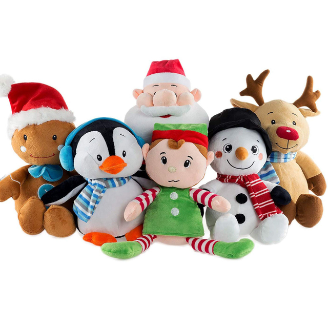 Weihnachten Custom Großhandel Plüsch ausgestopfte Tierpinguin Sonwman Spielzeugpuppe