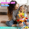 Br&eacute;ag&aacute;in Leictreacha Nollag Plush Doll Moose Stuffed le Solas faoi sti&uacute;ir