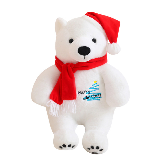 Weihnachtsferien Geschenk Plüsch gefüllt süß stehende Polarbären Spielzeugpuppe