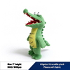 Groen Aligator oulike sagte fleece gevulde pasgemaakte geskenk sagte speelding
