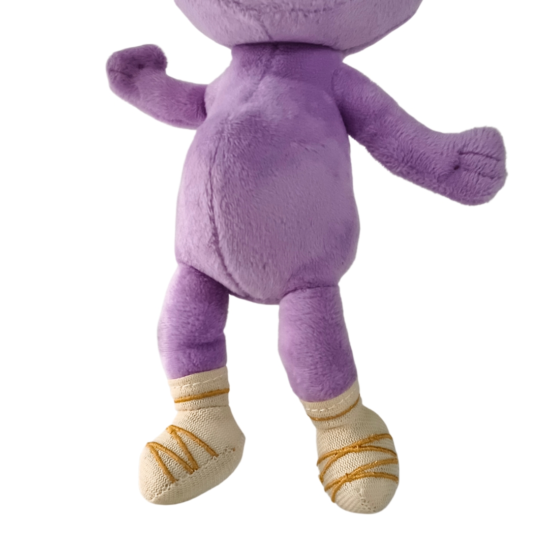El regalo relleno suave de encargo de la felpa de la mu&ntilde;eca del extranjero p&uacute;rpura embroma los juguetes