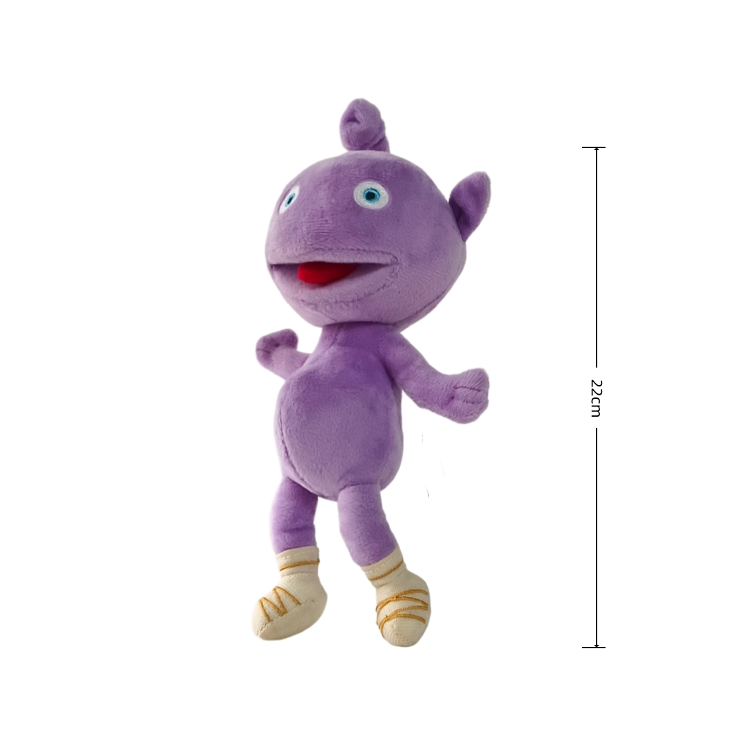El regalo relleno suave de encargo de la felpa de la mu&ntilde;eca del extranjero p&uacute;rpura embroma los juguetes